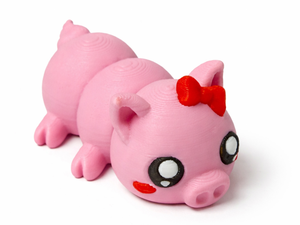 Pohyblivé 3D prasátko – originální flexi figurka